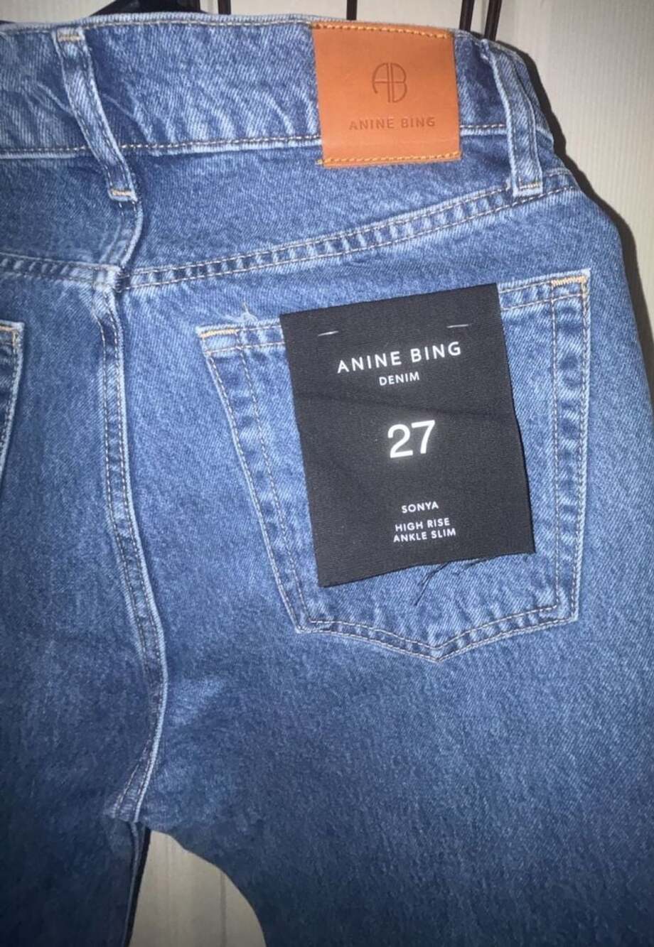 Anine Bing Sonya High Rise Ankle Slim Jeans Size 27